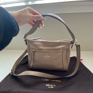 {Kate Spade} Beige Crossbody/Shoulder Purse